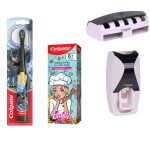 Batman Battery Toothbrush for kids+Kid's Barbie Anticavity Toothpaste-Strawberry 80g+Free wall mount automatic toothpaste dispenser