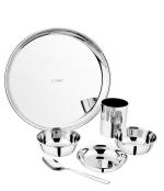 Springway Stainless Steel Thali Bhojan Dinner Set (6 pcs)