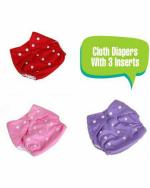 BEAUQIQ BABY Reuseable Cloth Diaper - Free Size (Pack of 3)