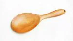 Agri Club Neem Wood Rice Serving Spoon (9.5inch) 1pcs | Kitchen Tools | No Harmful Polish