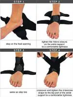 Tradehub Advanced Breathable Neoprene Ankle Support Compression Brace for Injuries, Pain Relief and Recovery (Free Size)