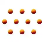 Comet Busters Yellow, Red Bindi For Women