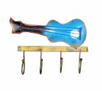 Idol Collections Multicolor Metal Guitar Hook Key Hanging Wall Decorative Showpiece Home Office Gift Item, 9 Inch