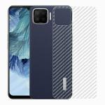 Kite Digital Oppo F17 Back Screen Protective Film Carbon Fiber Skin Transparent Screen Guard Sticker (Pack of 3)