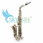 SKYLARK INTERNATIONAL Alto Saxophone Nickel Polish With Hard Case,Belt, Pads,Gloves And Extra Reed