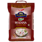 Aeroplane Rozana Premium Basmati Rice Perfectly Aged Long Grain with Rich Aroma Basmati Rice, 10 Kg