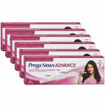 Mankind Prega News Advance HCG Home Pregnancy Test Midstream Urine Test Kit One Step Pregnancy Test Easy to Use Accurate Result in Just 3 Minutes x Pack of 6