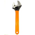 PERFECT TECH Adjustable Wrench 12 Inch/ 305mm Spanner | Extra Wide (upto 25mm) Hardened Jaws Better Strength & Durability, PVC Rubber Grip Handle Strong Grip & Extra Comfort | Steel Single Sided