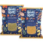 Nature's Quest Millets Combo Pack of 2-1800 Gms| Natural Grains Unpolished Millets | Little 900g, BrownTop 900g | Low GI Rice | Nutrient Powerhouse, High Protein & More Fibre than Rice