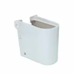 JAQUAR ARIA Series Wall Mounted Half Pedestal for ARS-WHT-39801 Wash Basin | 310x240x300 mm, Semi Circle | Ceramic Half Pedestal For Basin/Sink for Bathroom, Living Room | ARS-WHT-39305