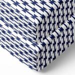 Bacati Navy Aztec Kilim Crib Fitted Sheets (0-24 M) (132 cm x 71 cm) (Pack Of 2)