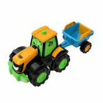 JCB My First Fun Farm Tractor Tim Construction Toys for kids 12M+, Multicolour