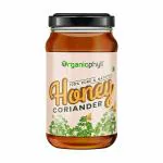 ORGANICPHYLL Organic Natural Honey, Pure and Natural, Loaded with Naturally Occurring Antioxidants & Minerals, No Sugar - 499 Grams (Coriander)