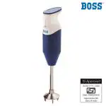 Boss B121 Portable Hand Blender, 160 Watt, 3 blades, Blue