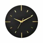 Ingo creation Round Shape Wall Clock for Living Room Home Bedroom & Office Wall Decoration (Black, 12 Inch)