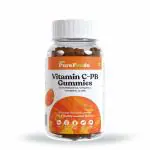 PureFoods Vitamin C + Zinc Prebiotics Gummies, Essential Vitamins For Immunity Boosting Chewable Gummies | Orange Flavour 30 Gummies