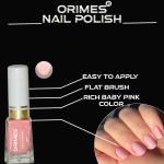 Orimes High Pigment Shine Star Nail Polish Baby Pink each Awesome Nail Paint Colour(Pack Of 5)