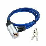 Milap Link Multipurpose Cable Lock 50 CM Length for Cycles, Bikes, Helmets or Scooters Assorted Colour | 2 Keys | 1 Lock |