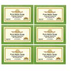 Parwati Gramudyog Herbal Products Neem Handmade Herbal soap With Essential oils Pack of 6