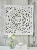 VAS Collection Home CM0033 (24 inch X 24 inch, White)