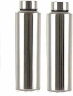 STEEPLE VISAXMI Stainless Steel Water Bottle 1000 ml (Pack of 2)