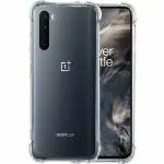Fastship Rubber Back Cover for OnePlus B08695ZSP6 / 1+ Nord - Transparent