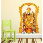 Wallzone Multicolor Vinyl Thirupathi Venkatachalapathy Large Wallsticker, 50 X 70 Cm