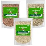 TruNaturals Ragi, Bajra & Barnyard Millet Flakes Combo pack offer 450g x 3 | Finger millet, Pearl millet, Barnyard Flakes Combo | Millet flakes organic unpolished sugar free | Millet cereal breakfast