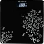 Thermomate Personal Bathroom Digital Weight Machine for body weight measurement Weighing Scale (Black)