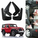 Oshotto Mud Flap (O.E.M Type) Compatible with Mahindra Thar 2022 (Set of 4)