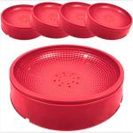 G P S - Pigeon Egg Bowl - Set of 5 Piece, Size: (24X6.5 cm) (LXH), Pigeon Breeding Nest Bowl for Hatching Eggs, Suitable for Pigeon - (Red)