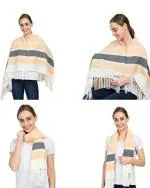 Nene Mothers Multi Purpose Large Size Nursing/Feeding Scarf-Wrap Stole with Tasse (Orange)