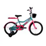 CAYA Bubbles 20 Cycle with Robust Frame | Caliper Brakes | Detachable Carrier | Easy Seat Adjustment | Ideal for: Kids 5 to 7yrs | Height: 4 ft - 4 ft 5 inch | Road Bicycle | 90% Assembled(Blue Pink)