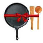 The Indus Valley Non-Stick Black Cast Iron Tawa with Flip 10.3 inch