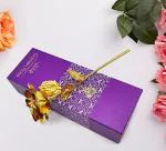 ANSHEZ Valentine Gift for Girlfriend Boyfriend Husband Wife | Love Gift for Couple | 24k Gold Plated Artificial Rose Flower with Box