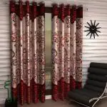 Home Garage Eyelet Window Curtains Set of 2