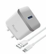 BURAAQ 18 WATT SINGLE PORT USB CHARGER with TYPE-C CHARGING CABLE SUPPORTED 18W OPPO/VIVO/ONE PLUS/SM/REALME/XIAOME SMART PHONES