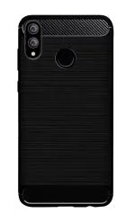 Zapcase Black Rubber Back Cover For Huawei Honor 8X 18.2 x 9.6 x 1.4 cm
