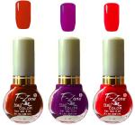 OUR Beauty Multicolor Extra Shine Long Wear Durable Nail Polish Nv95, 18 ml (Pack Of 3)