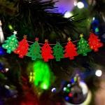 CraftVatika Christmas Decorations, Hanging Christmas Tree Paper Bunting for Wall Door Decorations