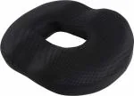 Fazista Donut Seat Cushion Home Office, Chair Pad, Car, Pain Relief for Hemorrhoid/Piles Back / Lumbar Support (Black)