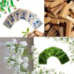 Herbal Treasures Mysore Sandalwood and Jasmine Fragrance Sachet - 12 nos | Sachets for Your Wardrobe, Cupboard, Closet, Drawers, Purses, Handbags, Clothes, Saree, Dress, Laundry & Puja Temple