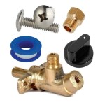 REEPEE LPG Gas Valve with Jet for Small and Big Burner of Double Burner Steel Gas Stove Pack of 2