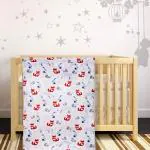 Baby Moo Jumping Rabbit White Blanket