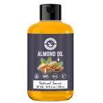 Holy Natural Almond Oil (300 ml), Extra Virgin Cold-Pressed, 100% Pure & Natural, No GMO, high levels of protein, and vitamin E, improve the shine and strength of your hair, keeps nails healthy.