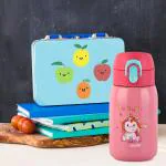 Cello Junior Stainless Steel, Double Walled, Vacusteel Water Flask,275 Ml, Pink