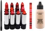 BINGEABLE Kajal With Balm Super Matte Lipsticks And Foundation (Set Of 3)