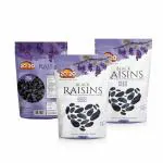 20-20 Dry Fruits Black Kishmish With Seed Kala Manuka Kali Draksh, 250G Each (Pack Of 3)