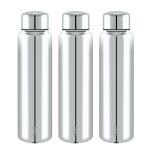 TRM Stainless Steel AQUA WATER 1000 SINGLE Walled Water Bottle 900 ml 3 Pcs