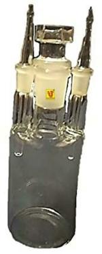 Lab Junction Titration Vessel 4 Mouth, Titration Vessel 4 Mouth for Microprocessor Karl Fischer Moisture Titrator: